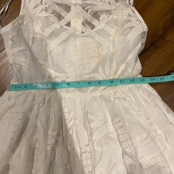 Anthropologie White Pineapple Dress - Picture 6 of 6